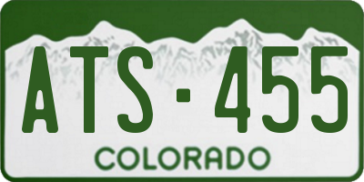 CO license plate ATS455