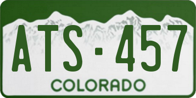 CO license plate ATS457