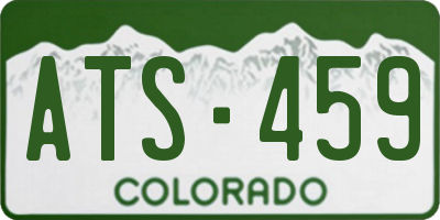 CO license plate ATS459