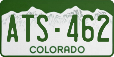 CO license plate ATS462