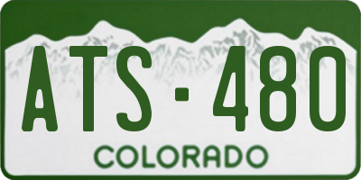 CO license plate ATS480