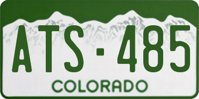 CO license plate ATS485