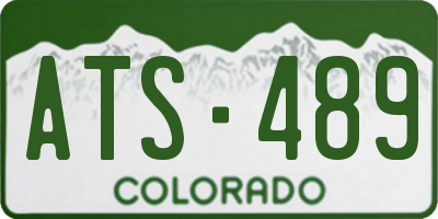 CO license plate ATS489