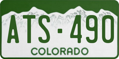 CO license plate ATS490