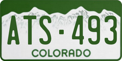 CO license plate ATS493