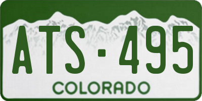 CO license plate ATS495