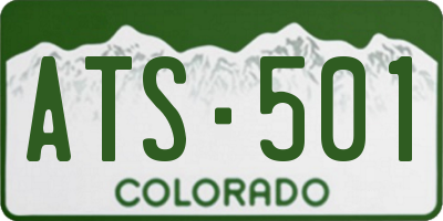 CO license plate ATS501