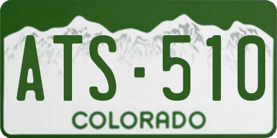 CO license plate ATS510