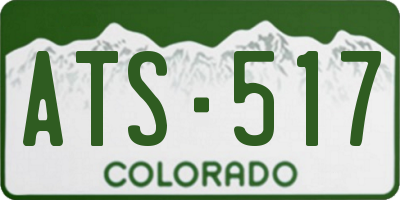 CO license plate ATS517