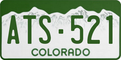 CO license plate ATS521