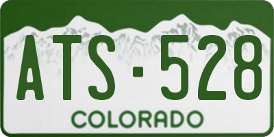 CO license plate ATS528