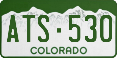 CO license plate ATS530