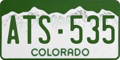 CO license plate ATS535