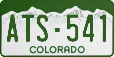 CO license plate ATS541