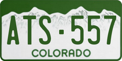 CO license plate ATS557