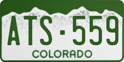CO license plate ATS559