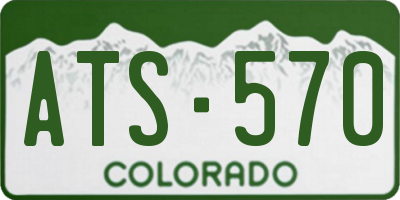 CO license plate ATS570