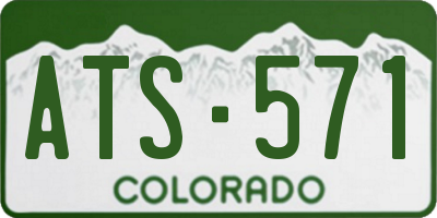 CO license plate ATS571