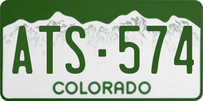 CO license plate ATS574