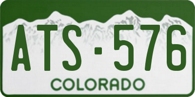 CO license plate ATS576