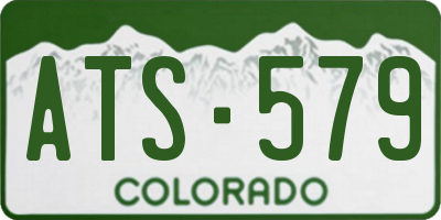 CO license plate ATS579