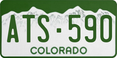CO license plate ATS590
