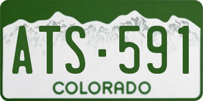 CO license plate ATS591