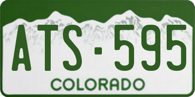 CO license plate ATS595