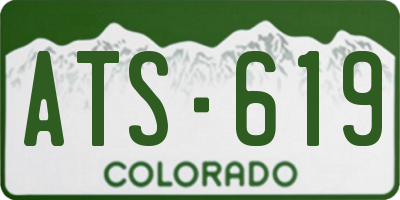 CO license plate ATS619