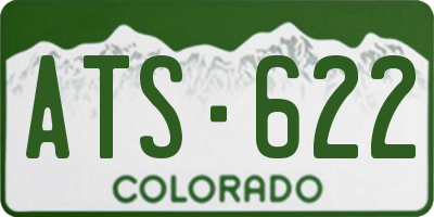 CO license plate ATS622