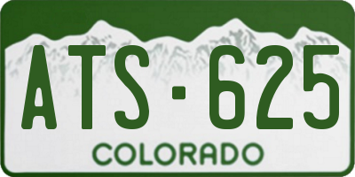 CO license plate ATS625