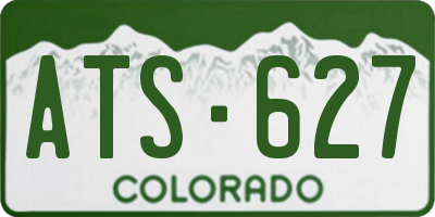 CO license plate ATS627