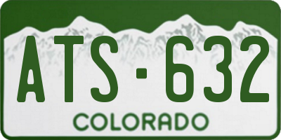 CO license plate ATS632
