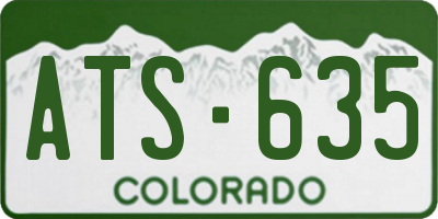 CO license plate ATS635