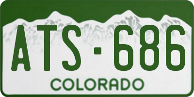 CO license plate ATS686