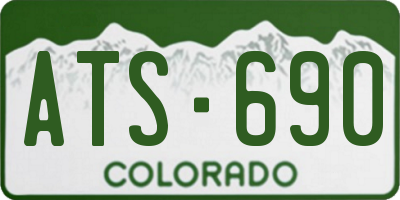 CO license plate ATS690