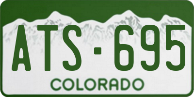 CO license plate ATS695