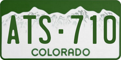 CO license plate ATS710