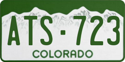 CO license plate ATS723