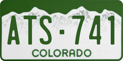 CO license plate ATS741