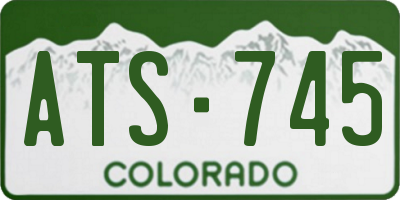 CO license plate ATS745