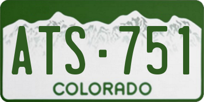 CO license plate ATS751