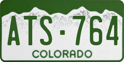 CO license plate ATS764