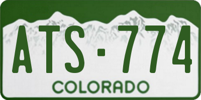 CO license plate ATS774