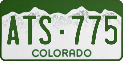 CO license plate ATS775