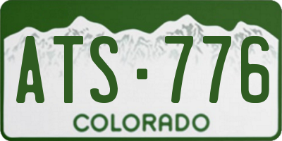 CO license plate ATS776