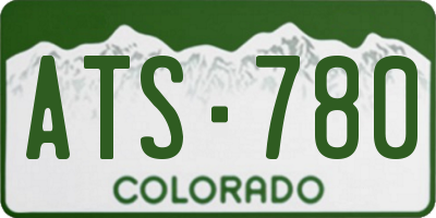 CO license plate ATS780
