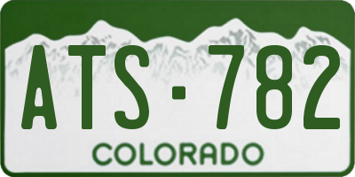 CO license plate ATS782