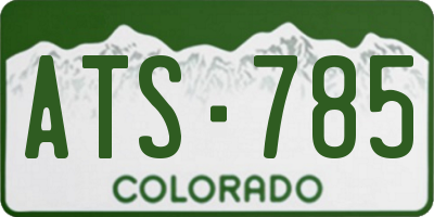 CO license plate ATS785