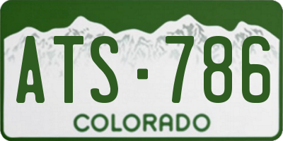 CO license plate ATS786